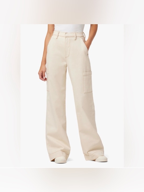 Joe's Jeans Denim - NEW Joe's Jeans Women’s Wide Leg Cargo Pants Ecru Size 32